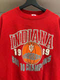 Vintage 1989 IU Indiana Hoosiers Big 10 Champions Sweatshirt Sz M Made in USA