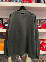 Vintage Nike Gray Embroidered Swoosh Mock Neck Sweatshirt Sz XXL Made in USA