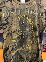 Vintage Disturbed Band Samurai Warrior Tie Dye T-Shirt Sz M
