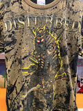 Vintage Disturbed Band Samurai Warrior Tie Dye T-Shirt Sz M