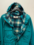 Vintage L.L.Bean Baxter State Parka Jacket Plaid Wool Lined Jacket Women Sz M