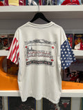 Vintage 1998 Harley-Davidson Louisville Kentucky Churchill Downs Horse American Flag T-Shirt Sz XL