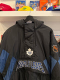 NHL Toronto Maple Leaf Starter 1/2 Zip Pullover Puffer Jacket Sz L