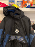 NHL Toronto Maple Leaf Starter 1/2 Zip Pullover Puffer Jacket Sz L