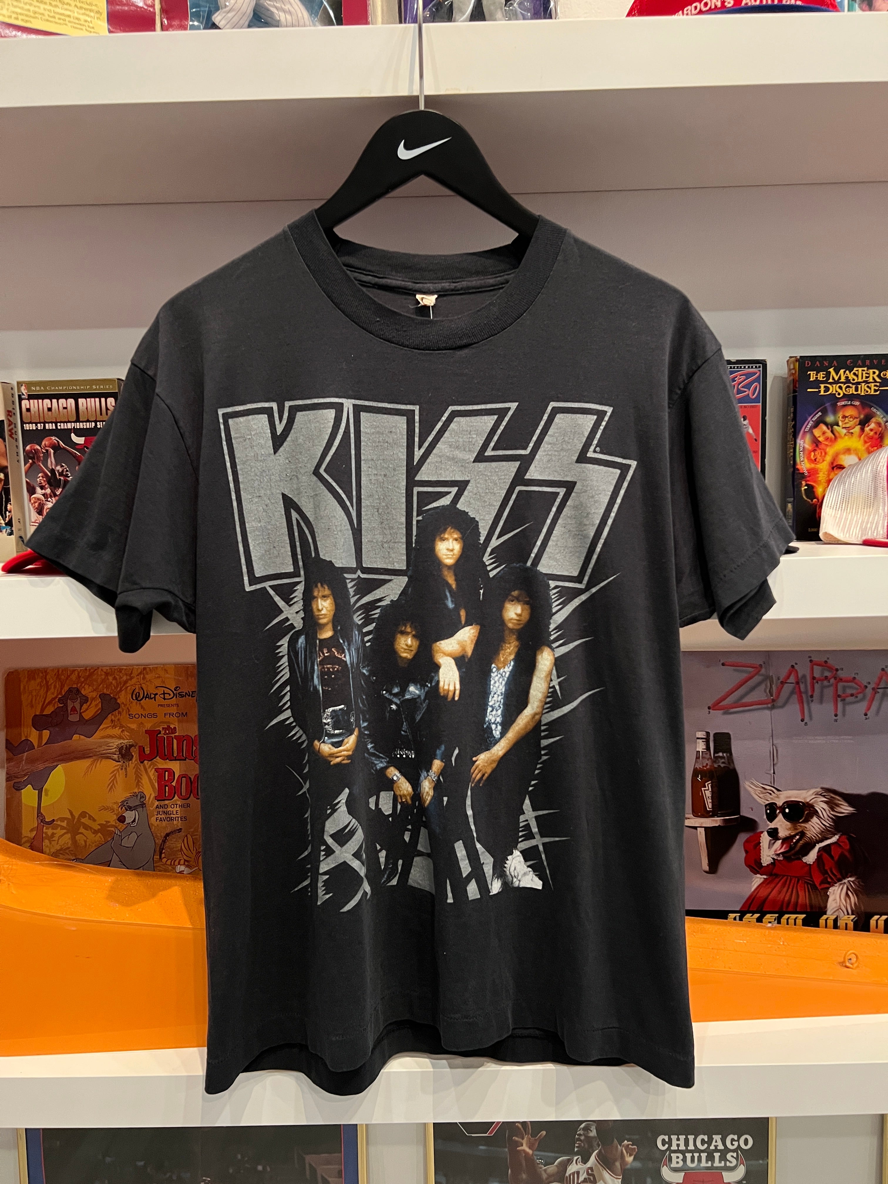 Vintage Kiss Band 1990 Hot In The Shade Tour T-Shirt Sz L/M