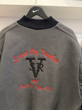 Vintage Stevie Ray Vaughan and Double Trouble Varsity Jacket with Leather Sleeves Sz XL