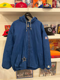 Vintage Dallas Cowboys Lined Starter Hooded Jacket Sz XL