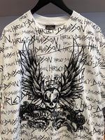 NWT Harley-Davidson Cancun Mexico Skull Graffiti All Over Graphics T-Shirt Sz XL