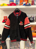 University of Louisville Cardinals Suede Leather Bomber Jacket Sz XL