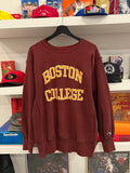 Vintage Boston College Champion Reverse Weave Sweatshirt Sz L Made in USA