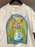 Vintage 1989 Grateful Dead I Need a Miracle Spring Tour T-Shirt Sz XL Artwork by Antonio Reonegro