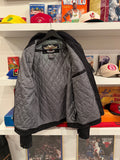 Harley-Davidson Black Nylon Canvas Riding Jacket Sz M