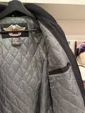 Harley-Davidson Black Nylon Canvas Riding Jacket Sz M