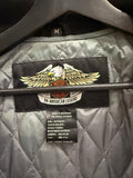 Harley-Davidson Black Nylon Canvas Riding Jacket Sz M