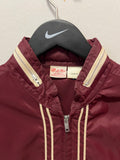 Vintage Maroon Windbreaker with Hood Sz L