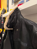 Harley-Davidson Men's Military Style  Black Leather Bomber Jacket Sz M