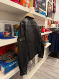 Harley-Davidson Men's Military Style  Black Leather Bomber Jacket Sz M