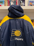 Indianapolis Pacers NBA Puffer Jacket with Hood Sz XL