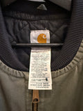 Carhartt Moss Green Quilt Lined Duck Canvas Vest Sz XL