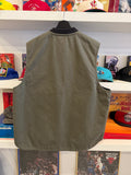 Carhartt Moss Green Quilt Lined Duck Canvas Vest Sz XL