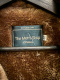 Vintage The Men’s Shop JC Penney Faux Fur Lined Trench Coat Sz M