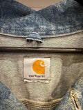 Vintage Carhartt Acid Wash Denim Trucker Jacket Sz XXL