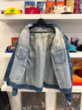 Vintage Carhartt Acid Wash Denim Trucker Jacket Sz XXL