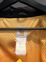 Carhartt J105 Workshield Mesh Lined Yellow & Black Jacket with Hood Sz XL