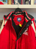 Vintage IU Indiana University Starter Puffer Jacket Sz XL