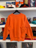 Vintage Neon Orange Champion Reverse Weave Sweatshirt Sz L Made in USA
