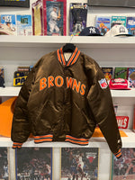 Vintage Cleveland Browns Starter Quilted Lined Varsity Jacket Sz XL Made in USA