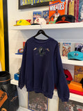 Vintage Izod Golf Navy Blue Embroidered Sweatshirt Sz XL