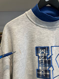 Vintage UK University of Kentucky Embroidered Plaid Mock Neck Sweatshirt Sz L Made in USA
