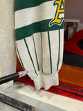 Vintage 1990 Oakland Athletics MLB American League Long Sleeve Top Sz M Allover Graphics Made in USA