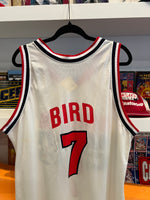 Vintage Larry Bird #7 USA Basketball Champion Jersey Sz 48 / Sz XL Made in USA
