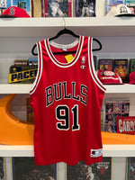 Dennis Rodman #91 Chicago Bulls Champion Jersey Sz 44 / Sz L