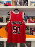 Dennis Rodman #91 Chicago Bulls Champion Jersey Sz 44 / Sz L