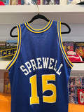 Latrell Sprewell #15 Golden State Warriors Champion Jersey Sz 44 / Sz L Made in USA