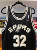 Vintage Sean Elliott San Antonio Spurs Champion Jersey Sz 44 / Sz L