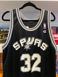 Vintage Sean Elliott San Antonio Spurs Champion Jersey Sz 44 / Sz L