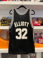 Vintage Sean Elliott San Antonio Spurs Champion Jersey Sz 44 / Sz L