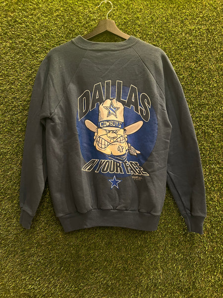 NWT Vintage Dallas Cowboys Dallas in Your Face Sweatshirt Sz M