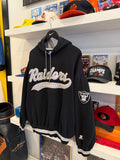 Vintage Las Vegas Raiders Football NFL Starter Hoodie Sz L