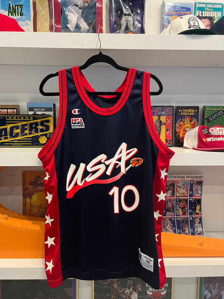 Vintage Reggie Miller #10 USA Team 1996 Olympics Jersey Sz 44
