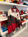 Vintage IU Indiana Hoosiers Logo Athletic Lined Windbreaker Jacket Sz L Front & Back Embroidered