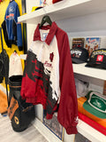 Vintage IU Indiana Hoosiers Logo Athletic Lined Windbreaker Jacket Sz L Front & Back Embroidered