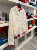 Vintage IU Indiana Satin Varsity Jacket Sz XL
