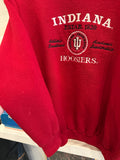 Vintage IU Indiana Hoosiers Embroidered Sweatshirt Sz L Made in USA