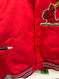 Vintage St Louis Cardinals Satin Starter Jacket Sz M Made in USA