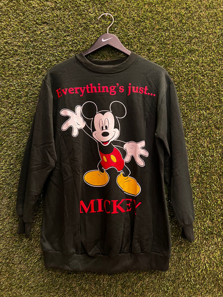Vintage Everything’s Just Mickey Sweatshirt Mickey Unlimited Sz S